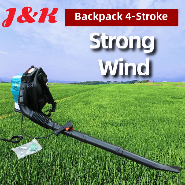 JK EB850 Leaf blower 75.6cc 4 Stroke Backpack Blower professional knapsack engine Tube Mounted Throttle snow blower