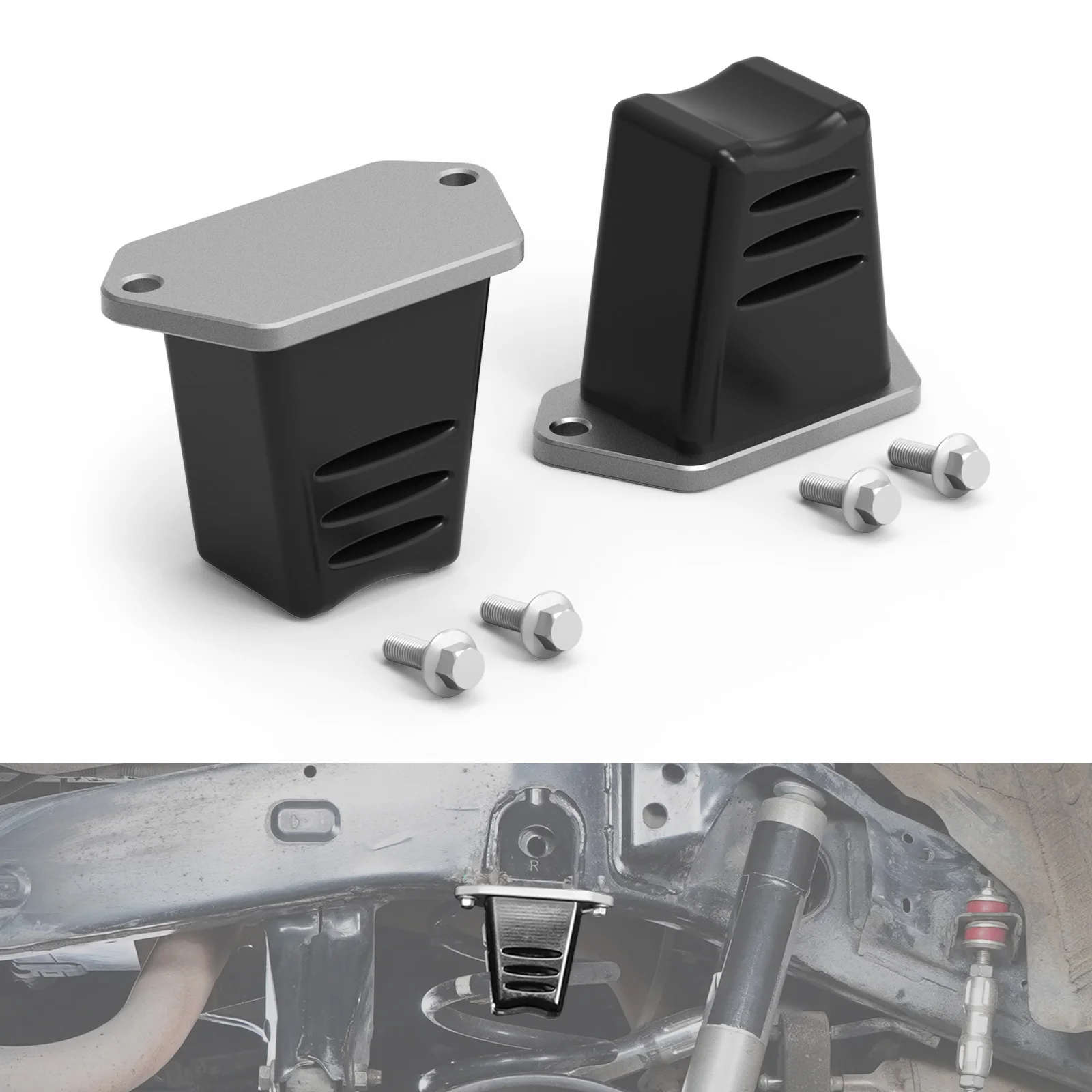 

BEVINSEE Rear Suspension Bumper Stops for Toyota FJ Cruiser/4Runner, Replace for 48306-60180