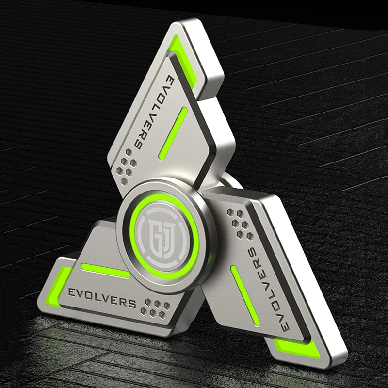 Spinner à main lumineux briquet Fidget Spinner 5 minutes rotatif en alliage métallique EDC adulte Fidget jouets bureau soulagement du Stress jouet cadeaux