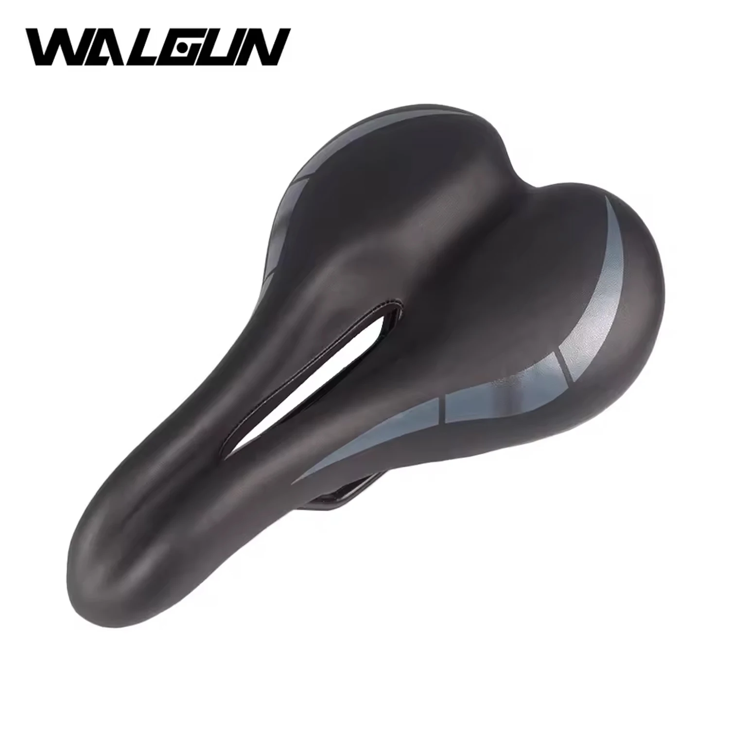 WALGUN Bicycle Saddle MTB Mountain Road Bike Seat Hollow Gel Comfortable Cycling Cushion Cycling Padded Wide Saddle Bicycle part