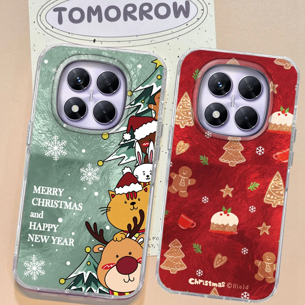 Frohe Weihnachten Schneemann Telefon Fall Für Xiaomi Redmi Hinweis 14 13 12 11 10 11S 10S 9 8 Pro 15C 14C 13C A3X A1 A2 A3 A4 9C 9A Abdeckung