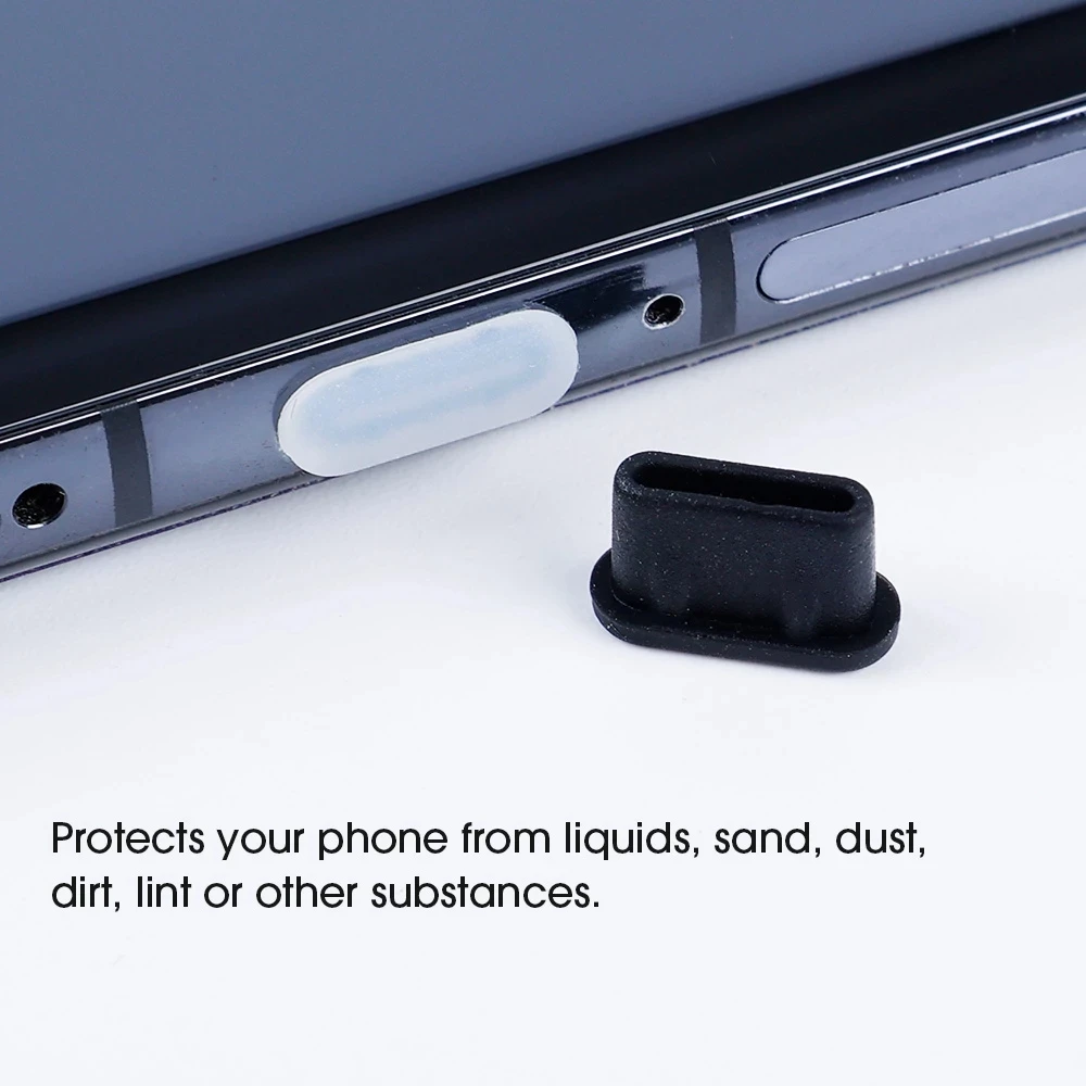 1-50Pcs Type C Charging Port Silicone Dust Plug for iPhone 16 15 Pro Max Samsung Xiaomi USB C Anti-Dust Stopper Dustplugs view 2
