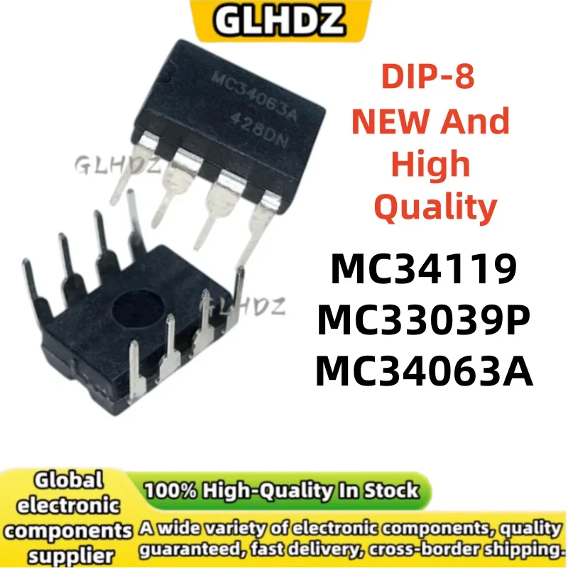 DIP-8 10-20PCS MC34119 MC33039P MC34063A High Quality In The Warehouse