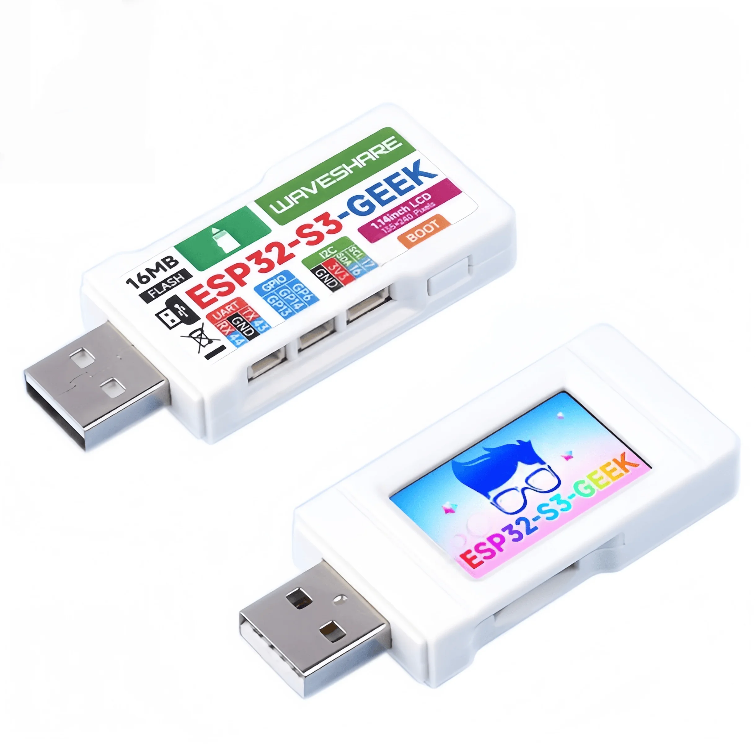 ESP32-S3 개발 보드 ESP32-S3R2 Geek 1.14인치 LCD ST7789 USB 동글