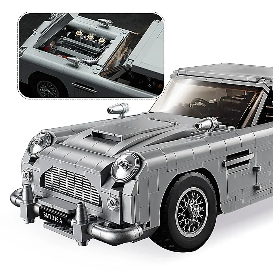 Gray Technology Automotive Serie Assembly And Splicing High Difficulty DIY Building Block Model Toy Male Model Christmas Gift