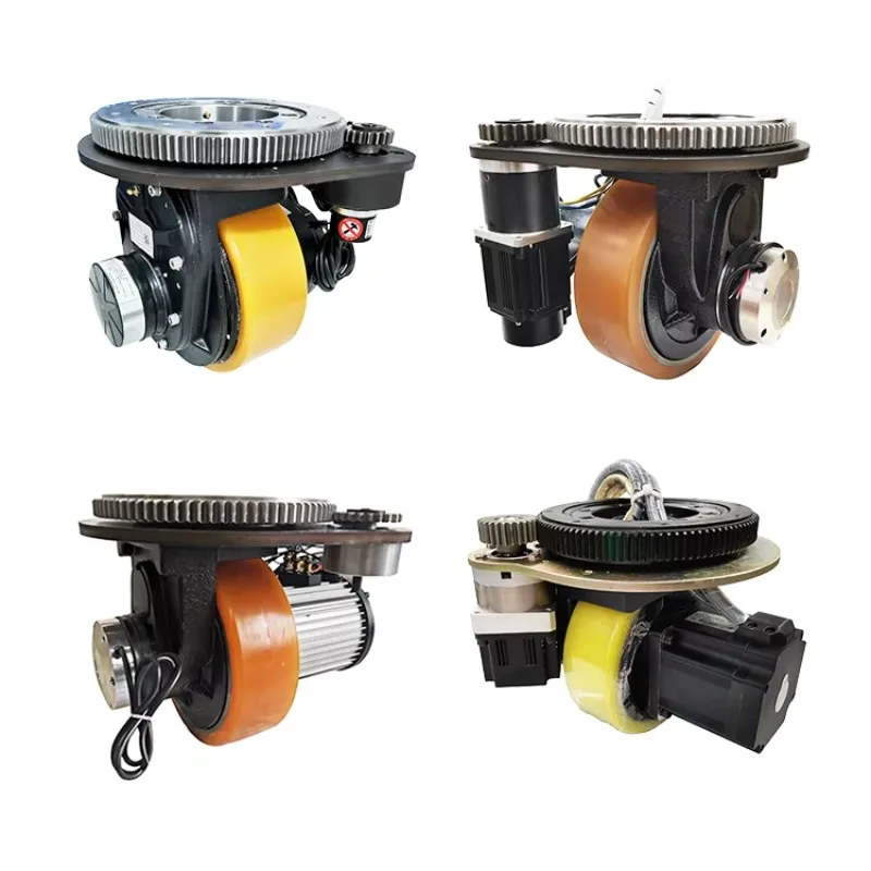 1500W AGV Horizontal Traction Wheel Drive Steering Wheel With Two Motor For Warehouse Agv Intelligent Vehicle