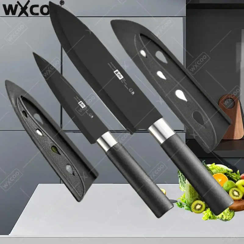 WXCOO Kochmesser im japanischen Stil, kommerzielles Sashimi-Schneidmesser, Sushi-Schneidmesser, Obstschneidemesser mit scharfer Kante, Sande-Messer