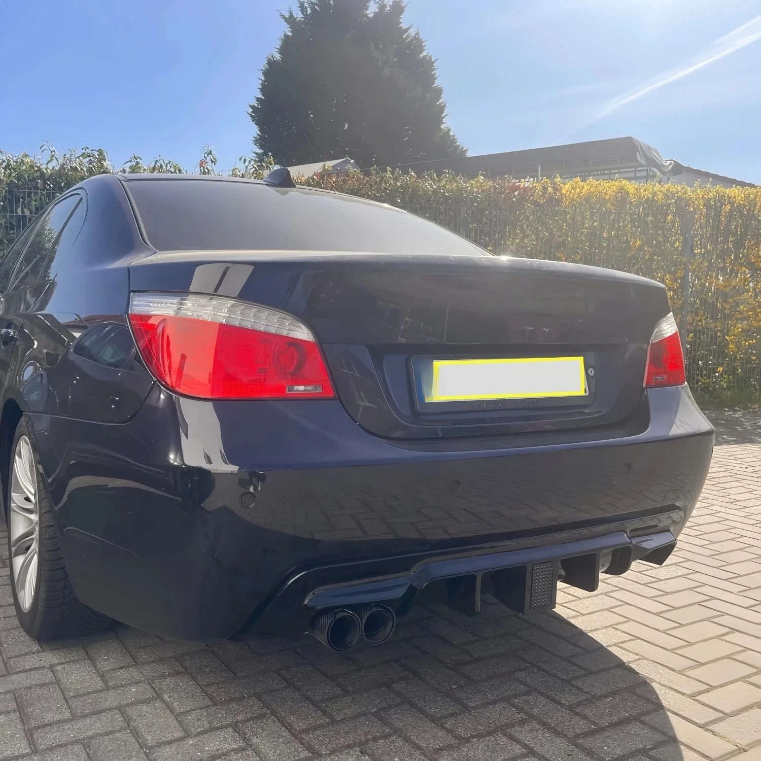 For BMW E60 5 Series M Sport 2005-2009 MP Style Car Rear Bumper Diffuser Lip Tuning Valance Bodykits Modification Exterior