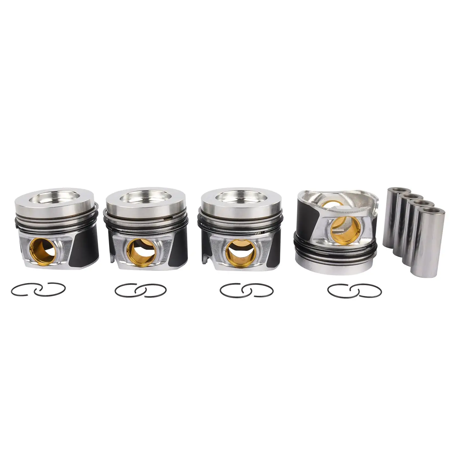 Pistons + Rings Set for jetta GOLF passat Audi A3 2.0 TDI CJAA 03L107065M 028PI00129000