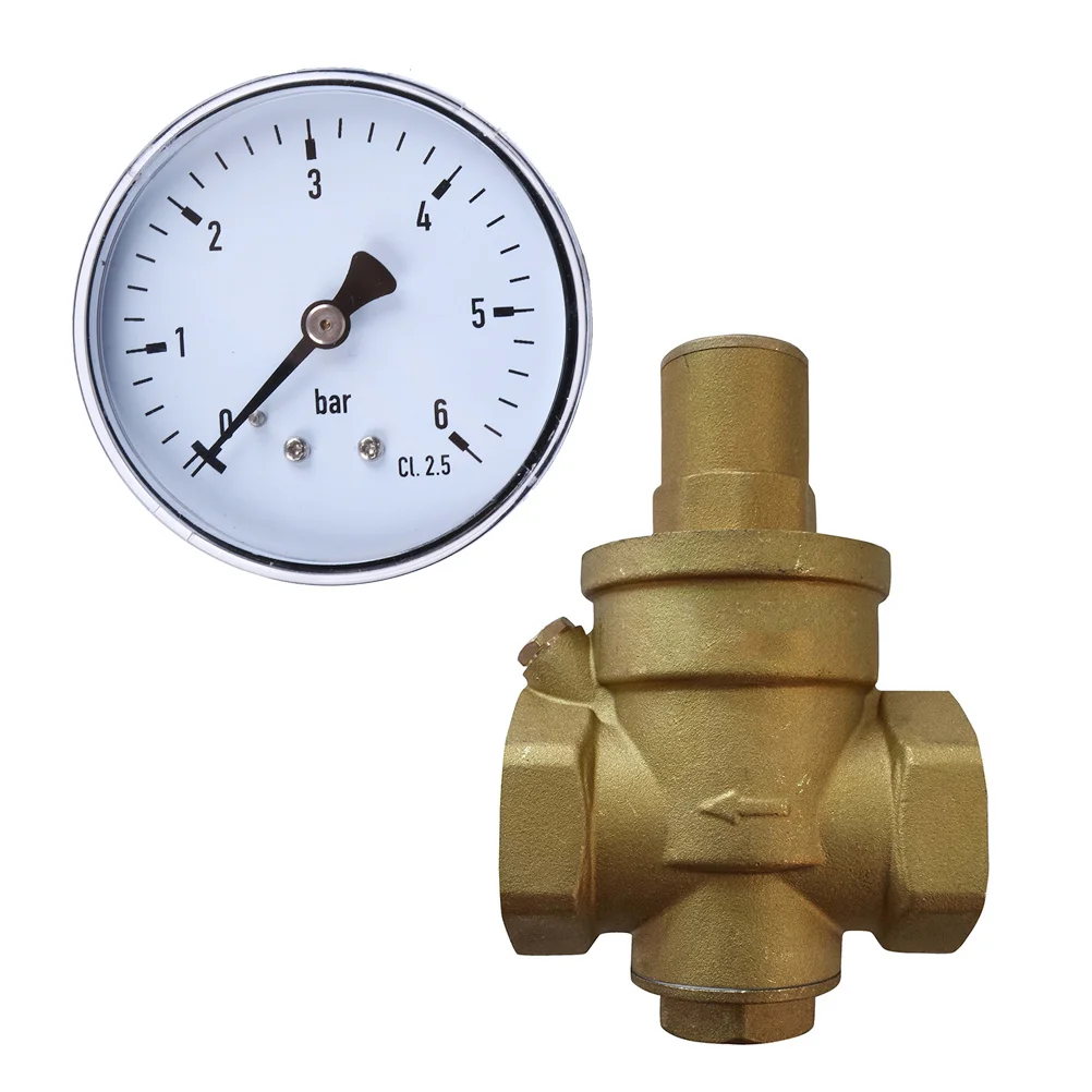 

0-6 Bar Pressure Gauge 2.3 Inch Face Back Mount Npt Air Water Oil Gas Hydraulic System Measurement Metal Case Clear Reading