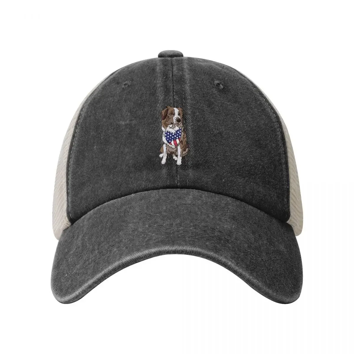 Patriotic Red Australian Shepherd Baseball Cap birthday Hat Beach Men Luxury Brand Women's