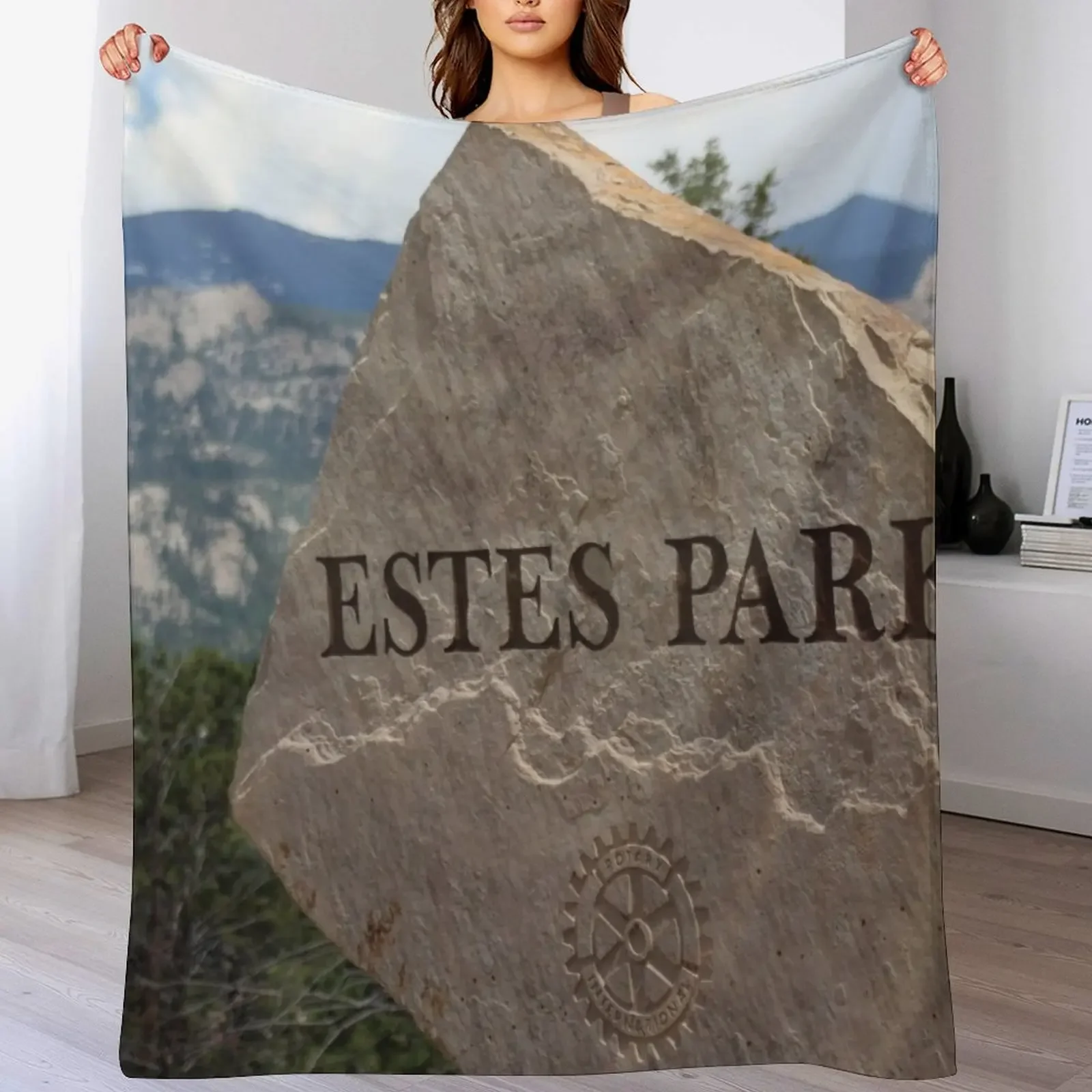 Estes Park Throw Blanket Color Fast Cozy Throw Blanket