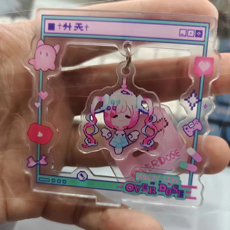 Acrylic Stand Sign Needy Girl Overdose Cartoon Desktop Swing Ornaments Decorate Student Anchor Model Toys Figure Birthday Gift