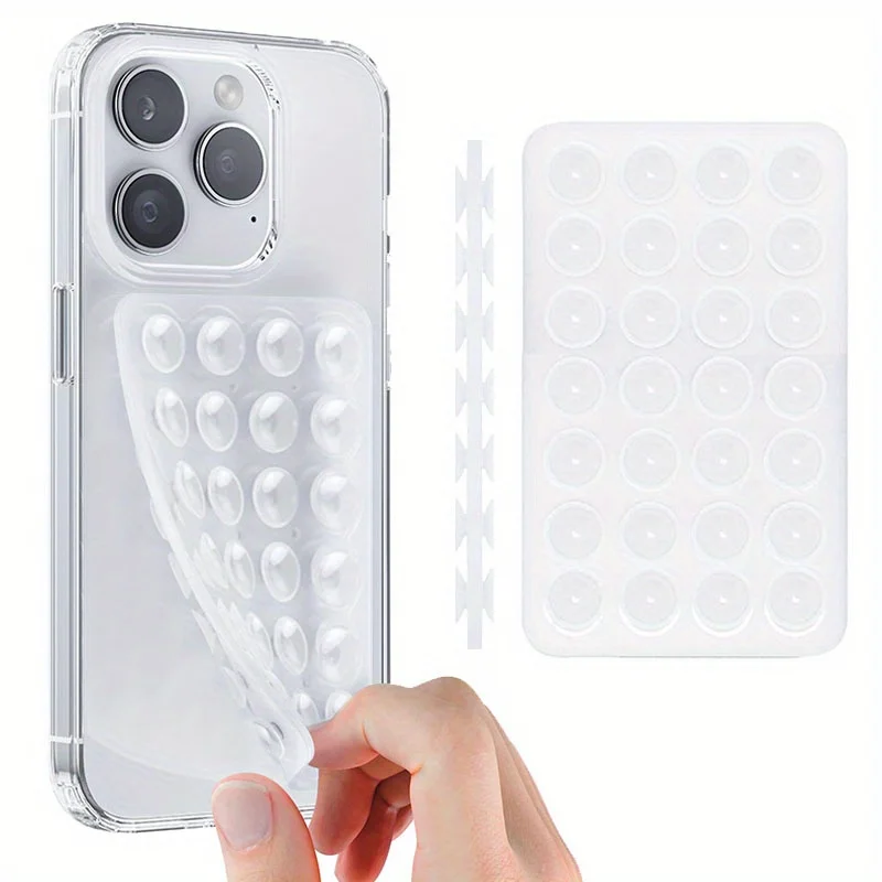 1 Stück Freihändiger Starker Griffhalter - Silikon-Saugnapf Handyhalterung, Doppelseitig - für Selfies & Videos - für iPhone