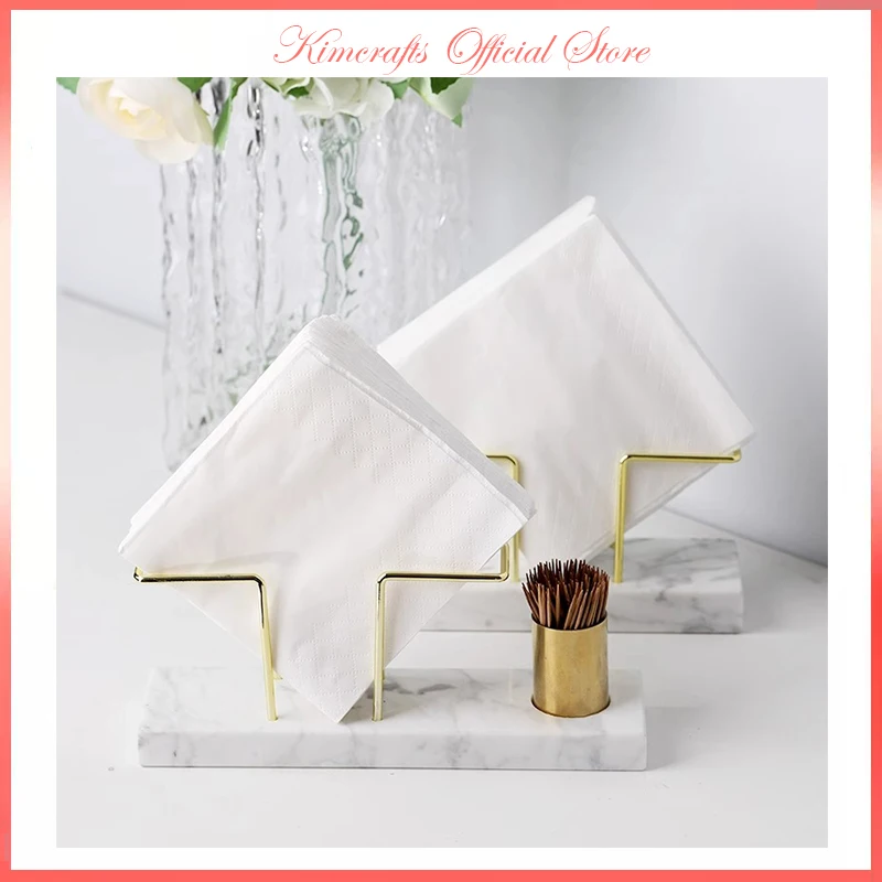 

Nordic Home Decoration Desktop Organizer Tableware Supplies Marble Tissue Box Napkin Holder Tissue Dispenser Toothpick Dispenser