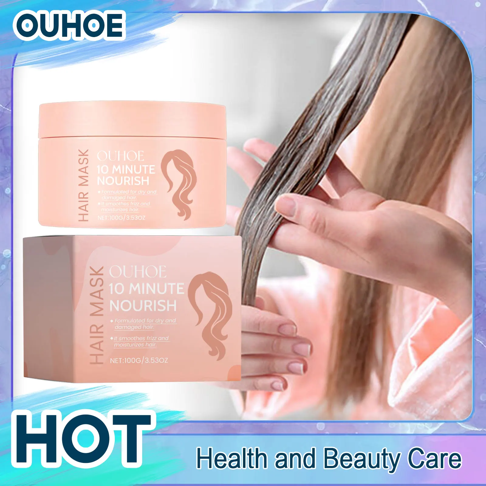 Smooth Hair Mask Repair Dryness Damaged Deeply Nourishing Straightening Tangle-Free Magical Exquisite Treatment Shiny Hair Mask