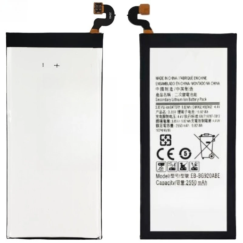 High Quality EB-BG920ABE EB-BG920ABA 3.85V 2550mAh Phone Battery For Samsung Galaxy S6 G9200 G9208 G9209 G920F G920V/T/F/A/I