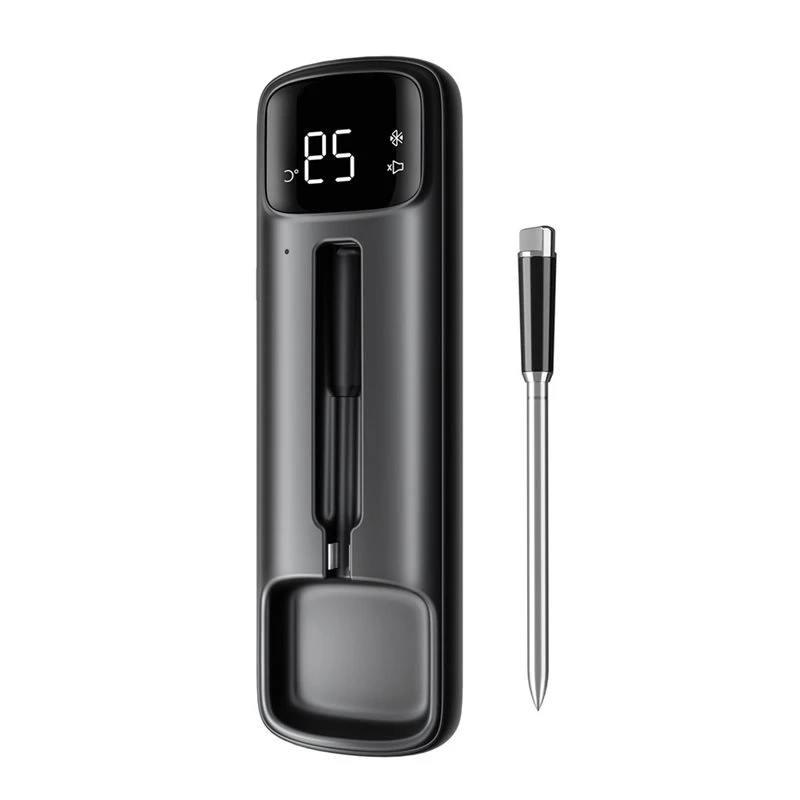M12K-IP67 Waterproof Bluetooth Wireless Dual-Sensor For BBQ Smoker Thermometer 28 Preset Temperature Readings Meat