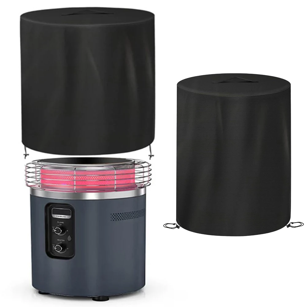 1pc Circular Heater Braze Cover With Drawstring Waterproof Fire Column Cover Weather Protection Easy To Use