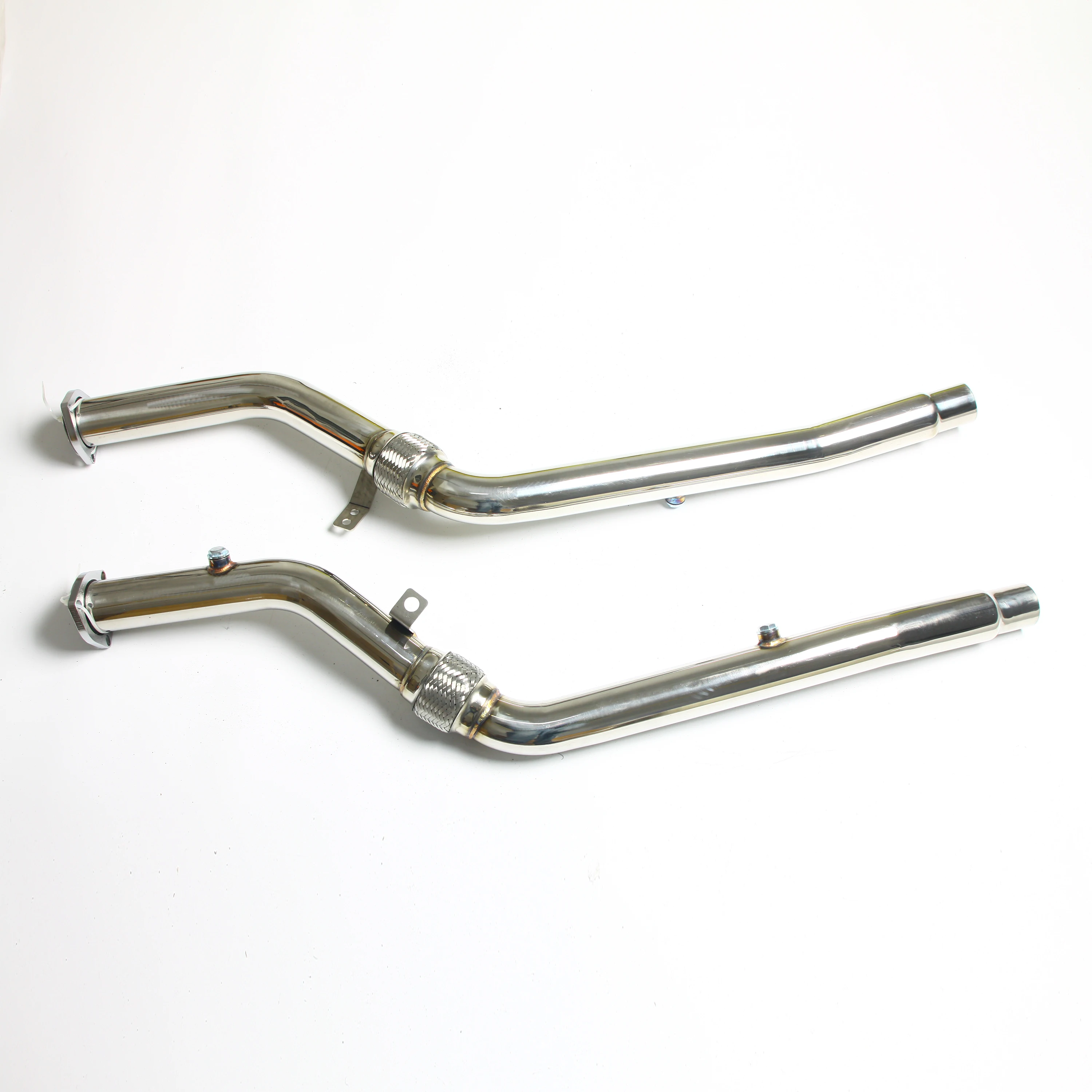 STAINLESS STEEL SUIT FOR AUDI V3 SUPER NON CAT DOWNPIPE EXHAUST