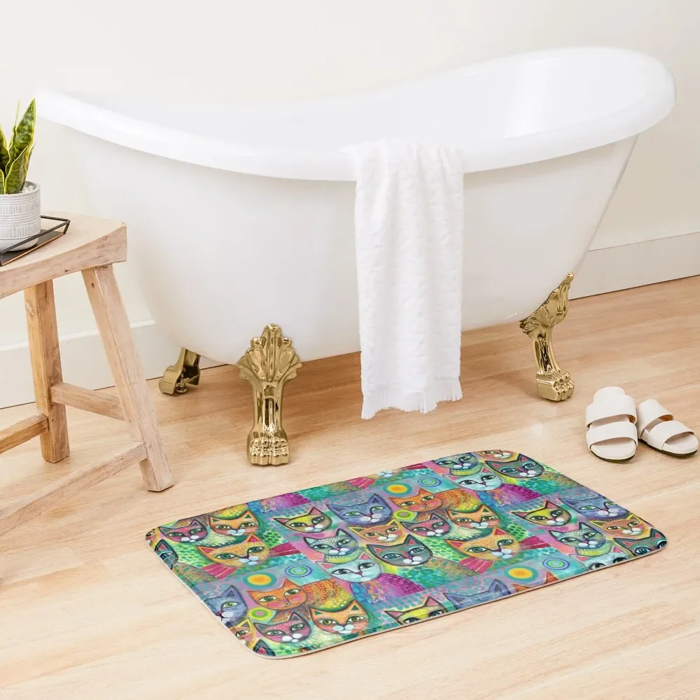 

Happy cats Bath Mat Bathroom Rugs Bathroom Utensils Mat