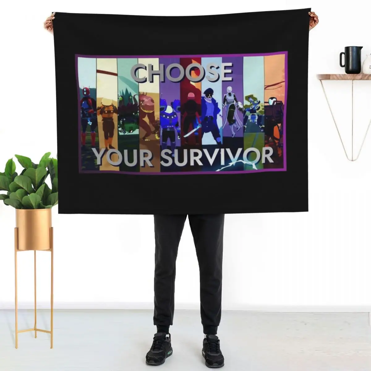 Choose Your Survivor, Rosk Of Rain 2 Throw Blanket Luxury Throw Thermals For Travel Decorative Throw For Baby Blankets