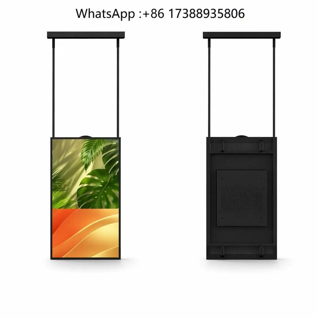 Digital Signage Advertising Display Ceiling Mounted Hanging Lcd Screen Indoor  Equipment Customizable Wifi Uhd 4k Android