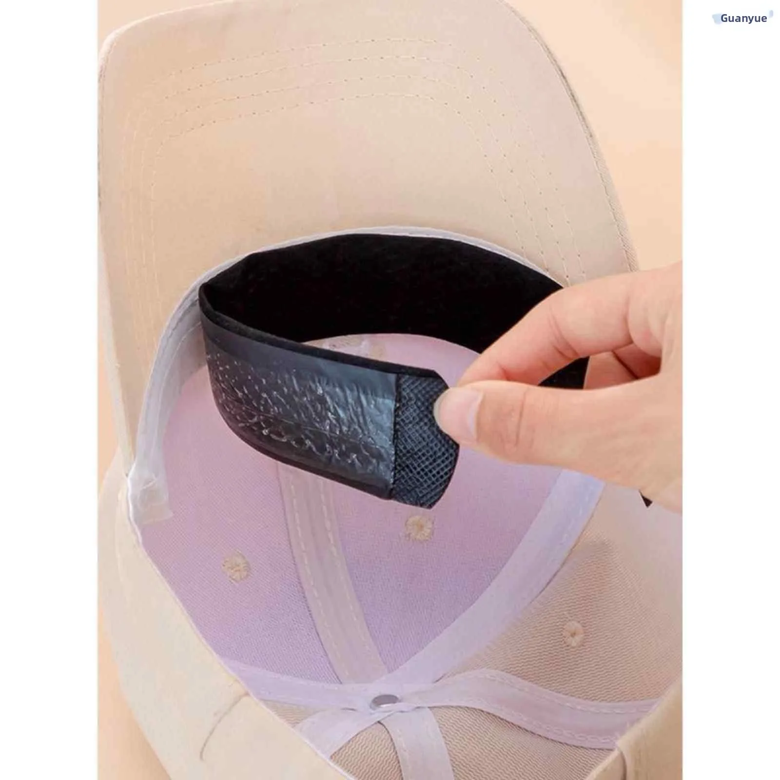 ユニセックス調節可能な帽子ステッカー-サイズ縮小周囲長-エコフレンドリー-女性男性スタイル-ヘッドバンド-サークレット-パッチ-サイズ縮小器