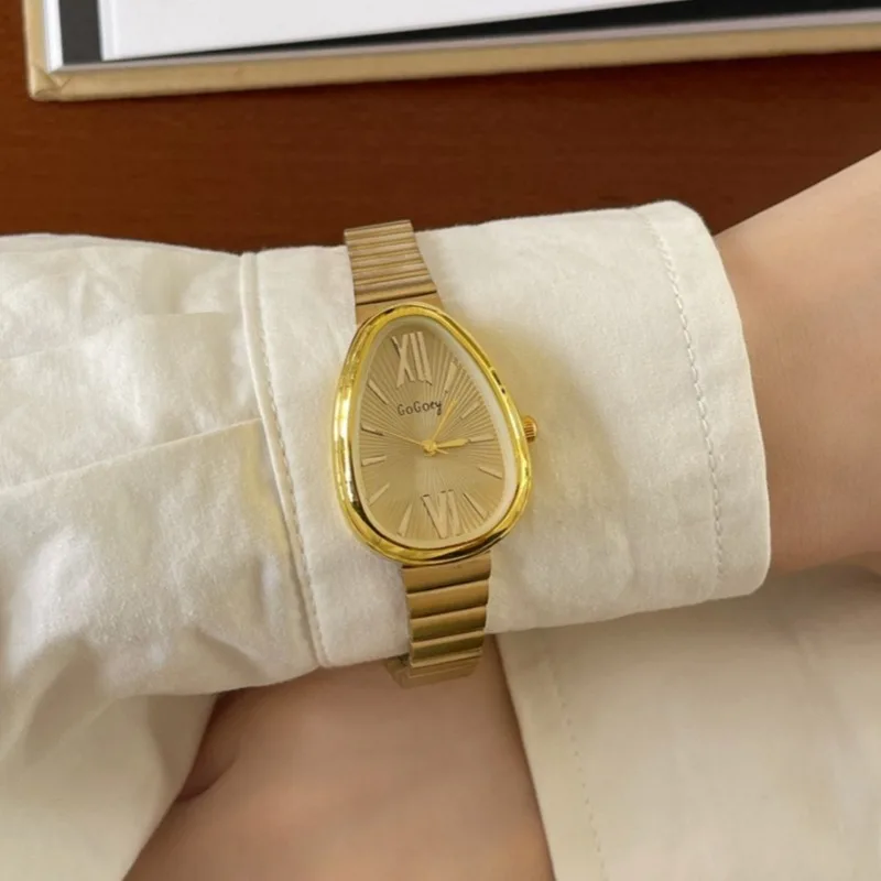 Brand Snake Head Watches for Women Luxury Ladies Quartz Watch Gift Fashion Adjustable Stainless Steel Strap Wristwatch Relogio