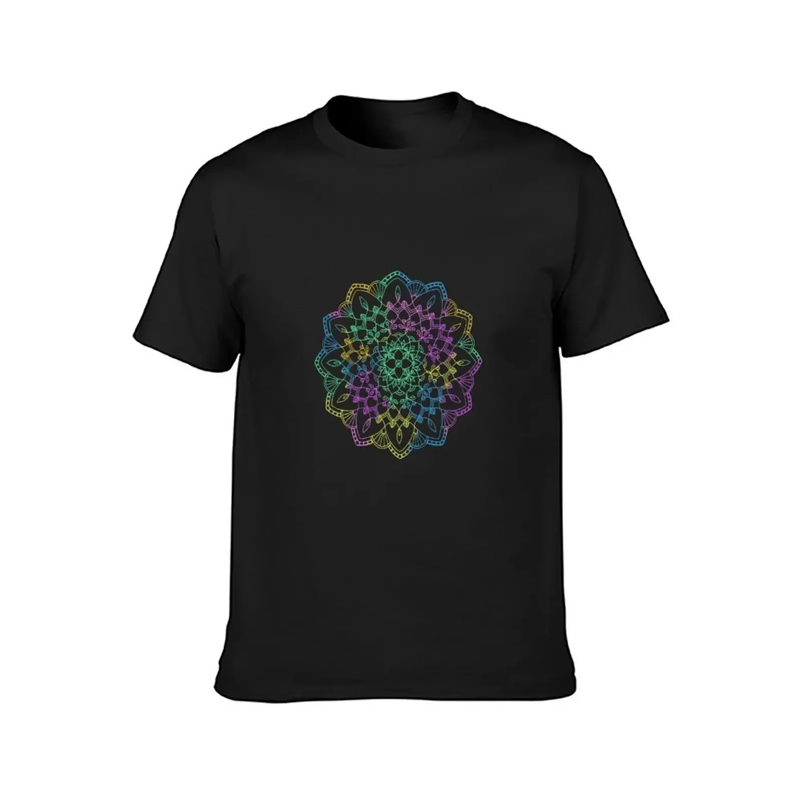 Multicolored Mandala T-Shirt new edition graphic shirts blanks tee shirts for men