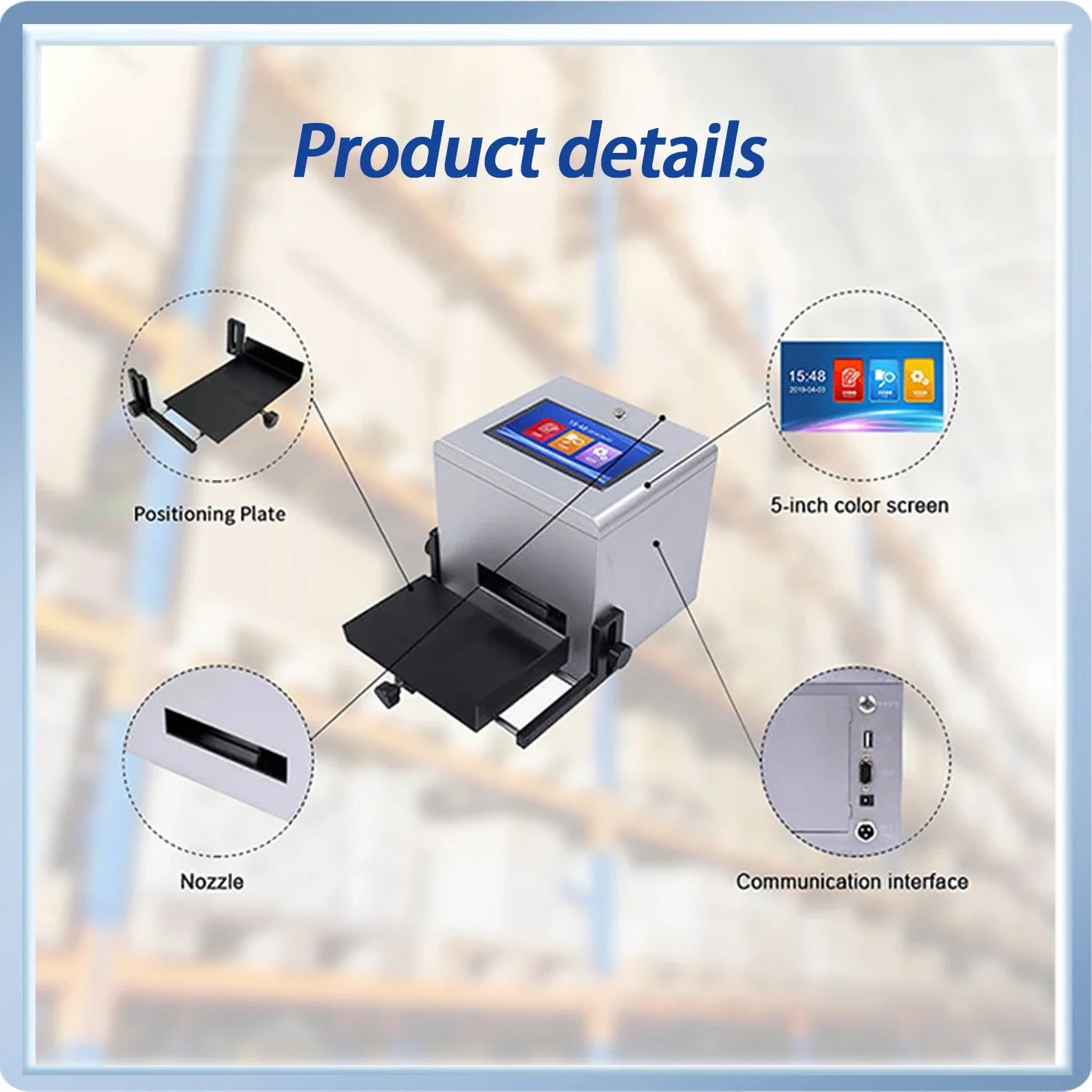 DCODE DO1 12.7mm/25.4mm Thermal Inkjet Printer QR Barcode Batch Number Image Date Number Logo Expiry Date Desktop Inkjet Printer