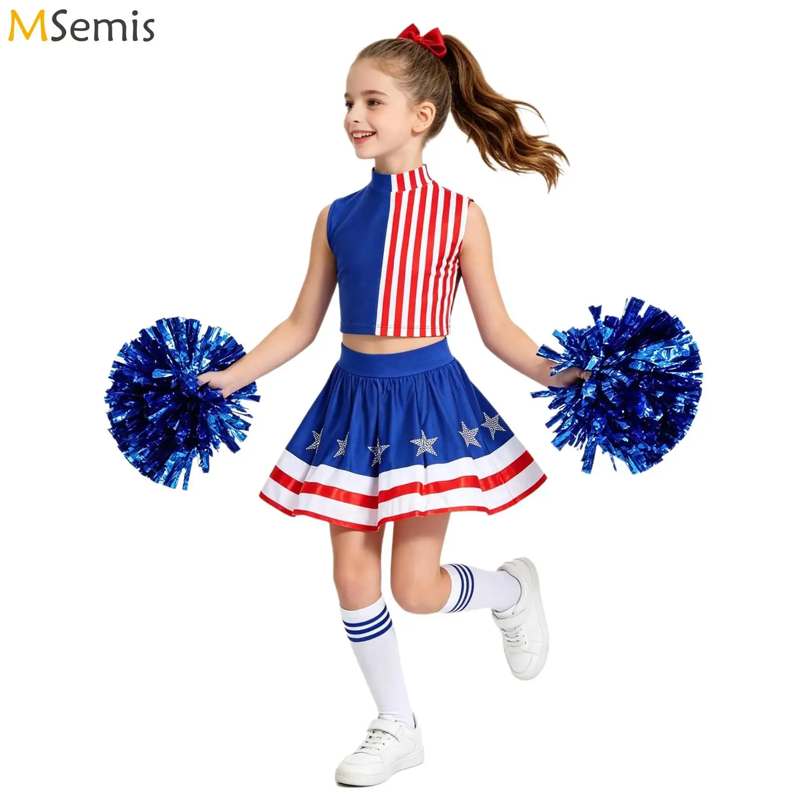 kids-girls-cheerleading-outfit-independence-day-costume-striped-crop-top-with-rhinestone-stars-skirt-pom-poms-socks-and-headwear