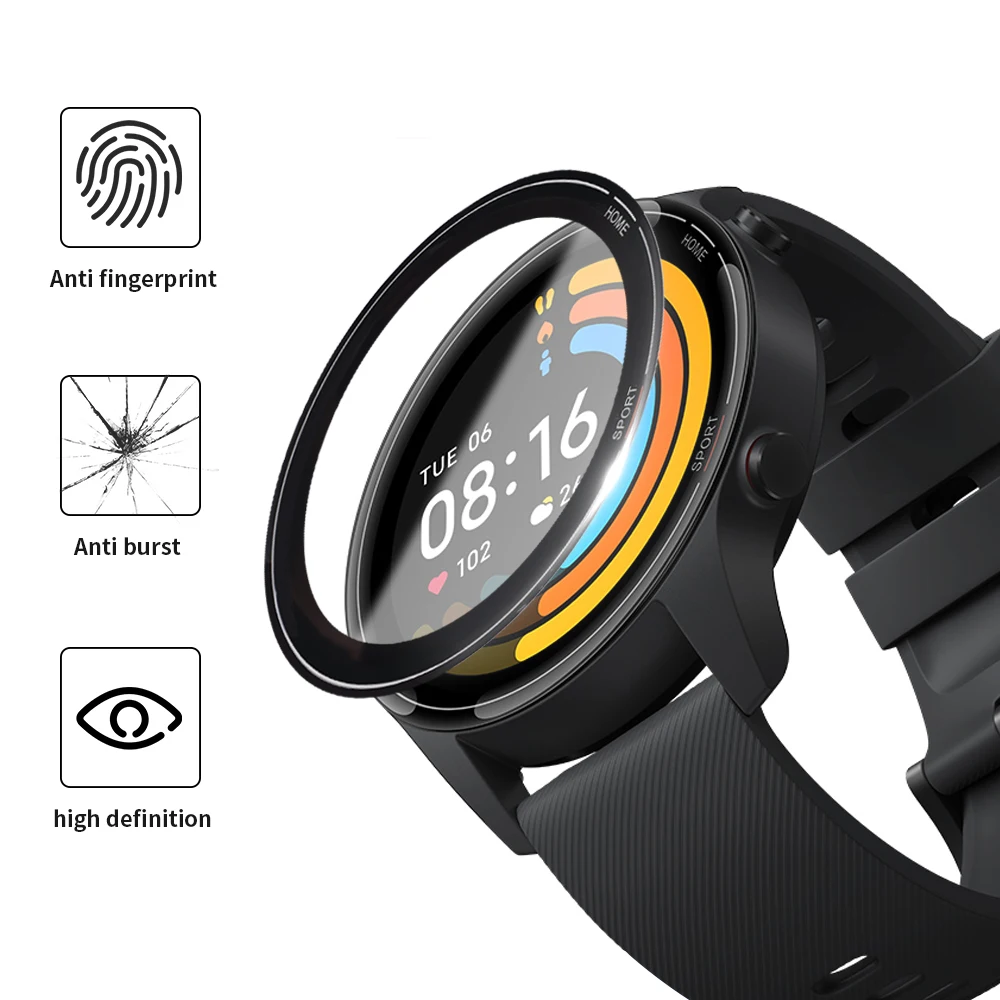 3/1Pcs 3D Full Edge Screen Protector for Xiaomi Mi Smart Watch Color Sports Smartwatch Protective Film Cover Screen Protection