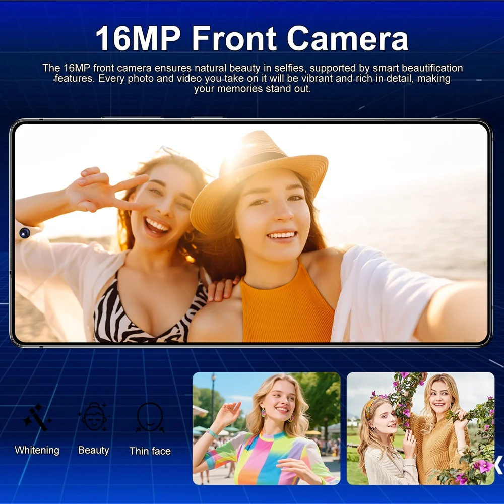 K-Touch Mobile Phones C26 Ultra 5G Dual SIM Smartphone Android 15 Cell Phone 7.3 Inch 16+48MP 22GB+2TB 7800mAh Face Unlocked Cellphones For Men Women