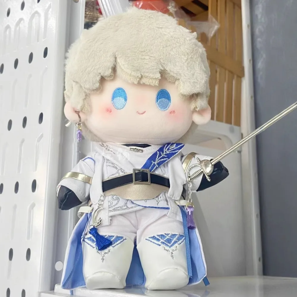 8Pcs 1Set 20cm Plush Doll Clothes Shoes Sword Set Doll Accessories Korea Kpop Idol Dolls Sitting Party Game Christmas Gift Toys