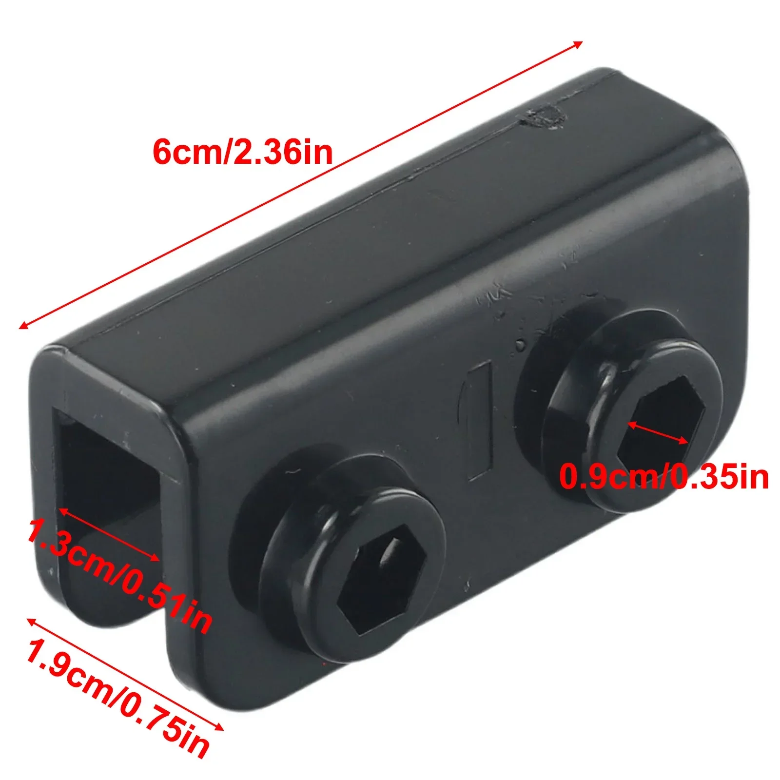 

1/4X 2-Way Rectangular Bracket Pop-up Gazebo Replacement Connector Spare Parts Rectangular Bracket Set UK For Tent Gazebo Black