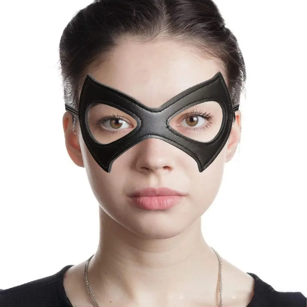 Demi-masque DIY avec bande élastique pour femme, masque pour les yeux noir, masques cosplay sexy, couvre-visage creux 7.0, accessoires de fête d'Halloween