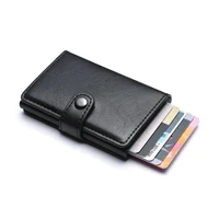Anti Rfid Bank Card Holder Wallets for Men Luxury Brand MaleLeather Credit Cardholder Case Luxury Small Slim Thin Smart Wallet 5