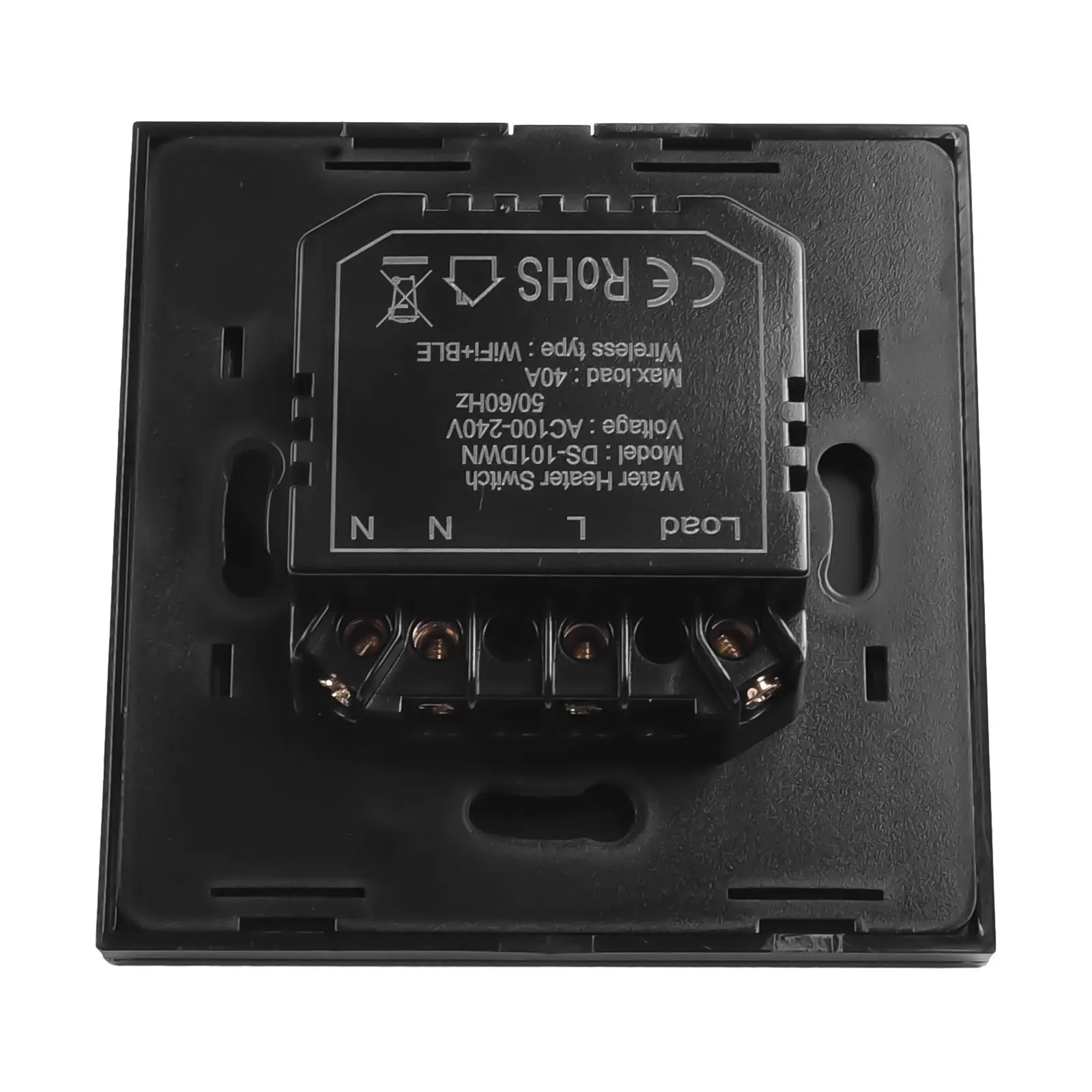 40A Water Heater Switch Power Statistics Voice Control Wifi+Bluetooth APP ( for tuya) APP Remote Control Backlight Option