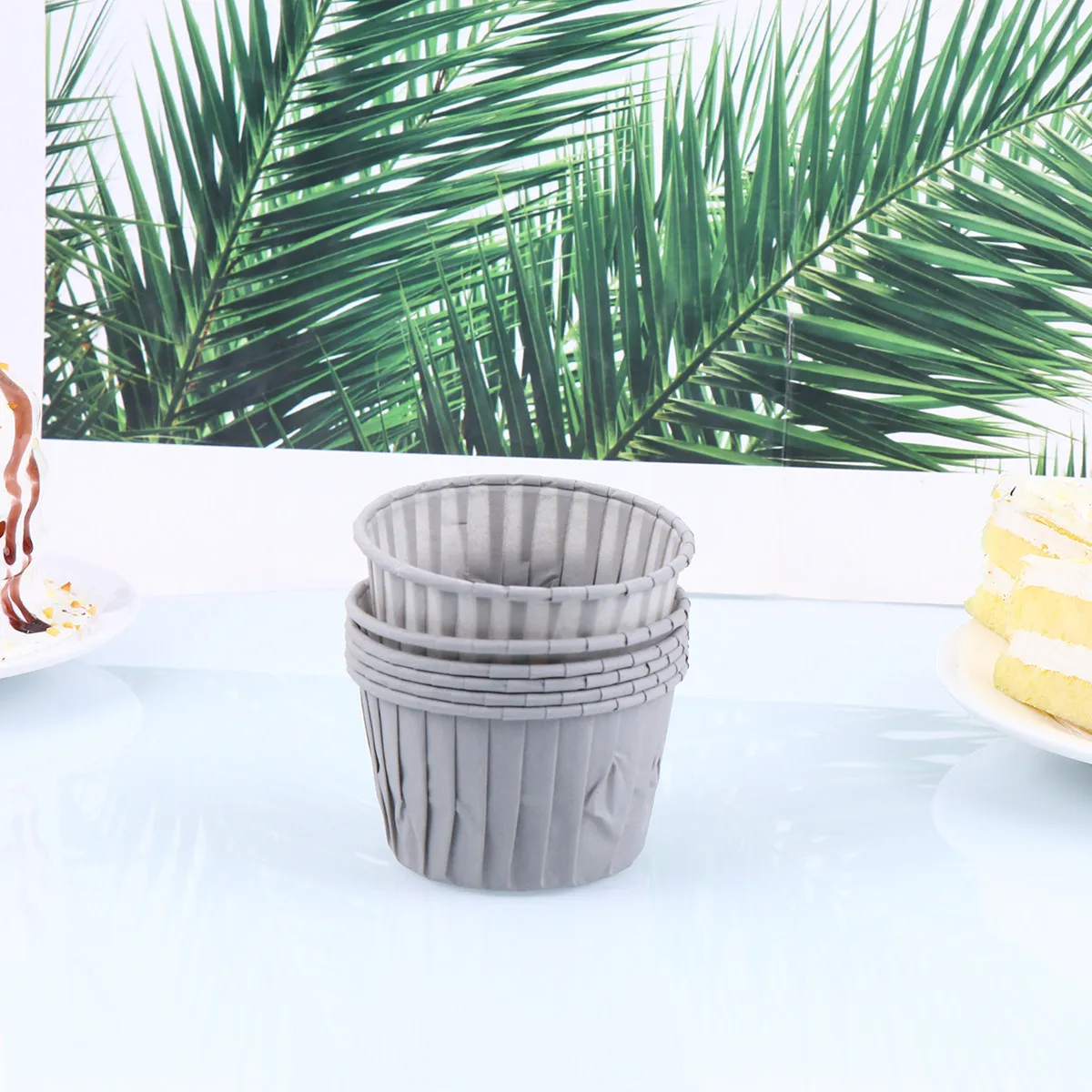 50Pcs Baking Paper Cups Elegant Cupcake Wrappers for Wedding Birthday Party Dessert Decoration Muffin Cups Baking Supplies Cake