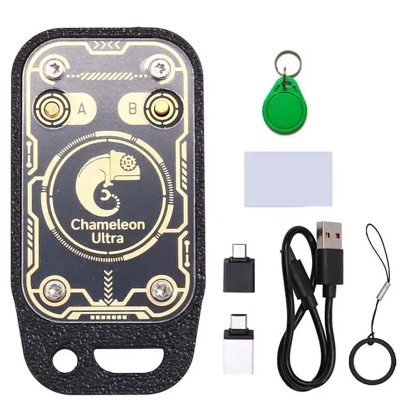 

【THANKSGIVING DAY】Chameleon Ultra Plus RFID Smart Card Emulator IC ID Card Decode Reset+Automatic Polling+UID Keychain/CUID Card