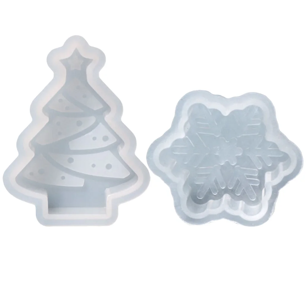 Christmas Tree Mold Wax Molds Release Silicone for Soap Candles Gold Decor