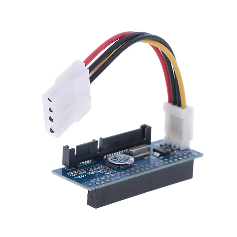 IDE to SATA Adapter HDD 3.5 IDE to SATA Hard Disk Converter PATA IDE 40Pin to SATA 22Pin Hard Drive Connector with Data Cable