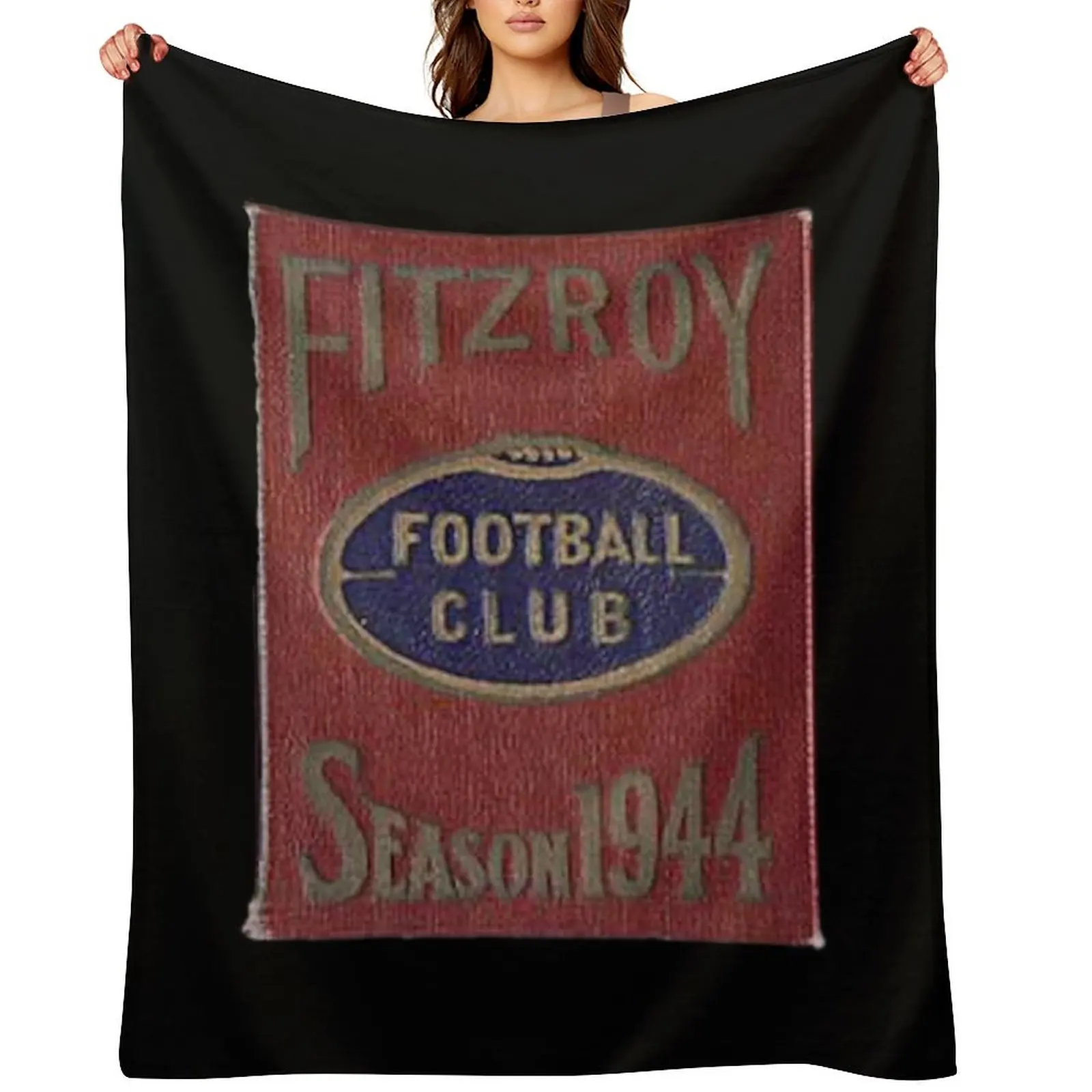 

Vintage Fitzroy football club AFL Footy Throw Blanket for sofa Soft Plaid Softest Blankets