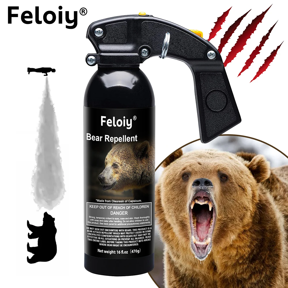 Personal Safety, Maximum Strength Bear Spray Strong Pepper Spray - Self Defense for Hiking, Camping and Other Outdoor Activities