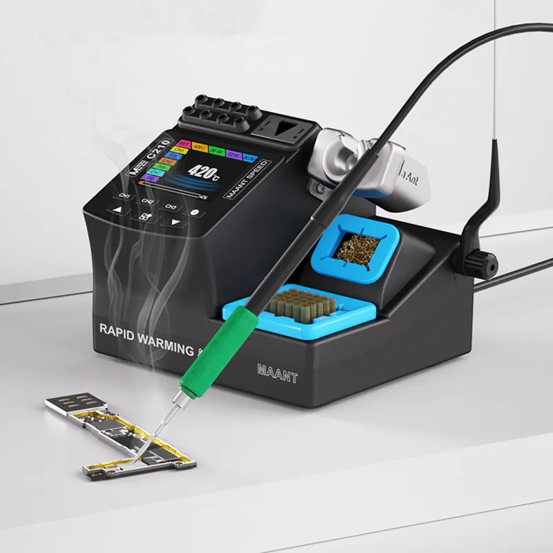 

MaAnt C210 200W 60-460°C Soldering Station for Phone Repair with 115/210/245 Handle LCD Screen Fast Heating Welding Platform