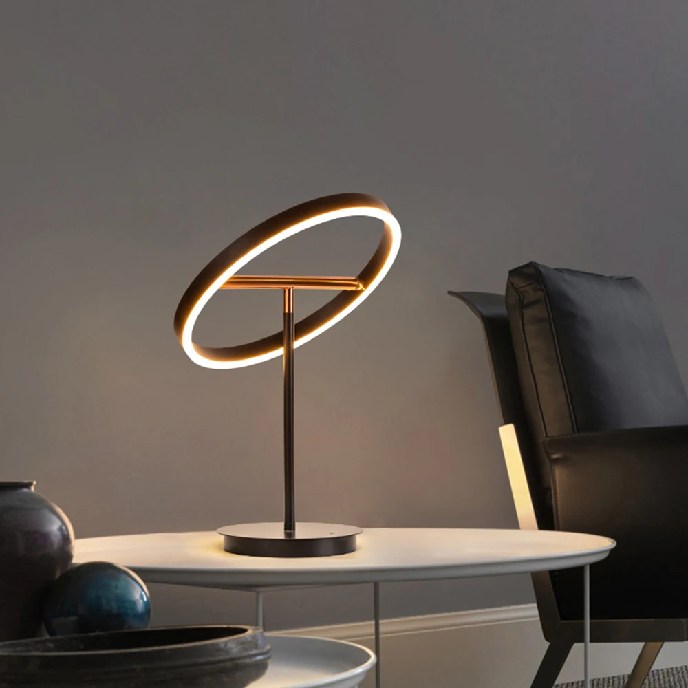 

Zhongshan Lighting Factory's Creative LED Desk Table Lamps Minimalist for Restaurant Living Room Bedroom Touch Sensing Switch