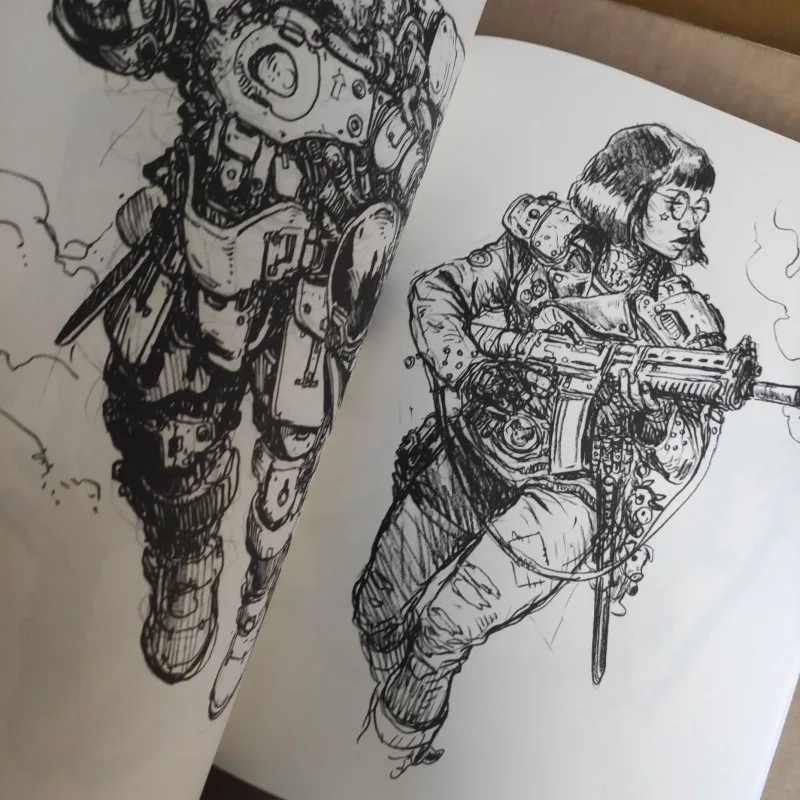 2024 Sketch Line Drawing English Version Book Korean Sketch Master Kim Jung-gi's Sketchbook