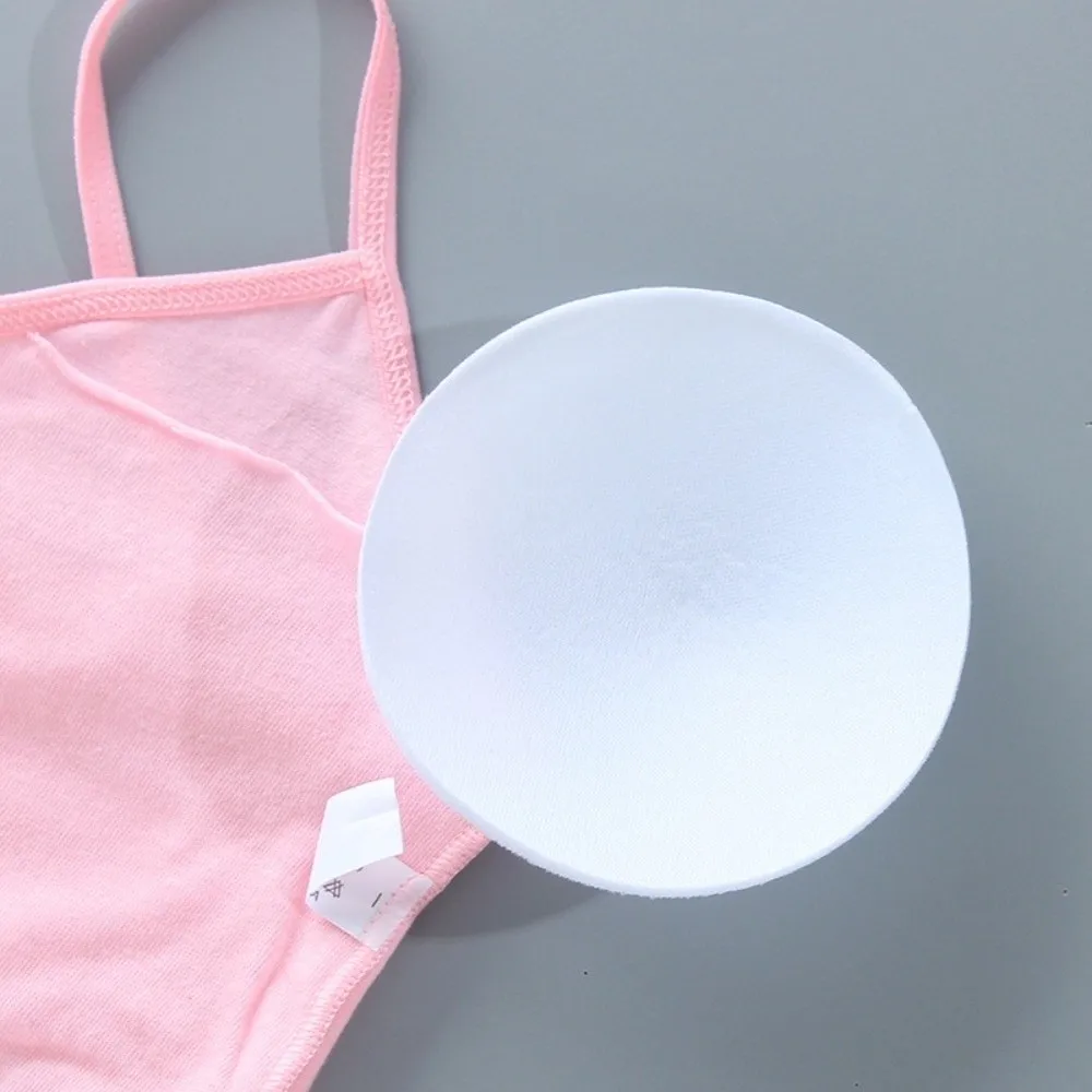 New Cotton Girls Training Bras Elastic Breathable Teenage Girl Brassiere Removable Sponge Cup Girl Sports Bra Developmental Bras