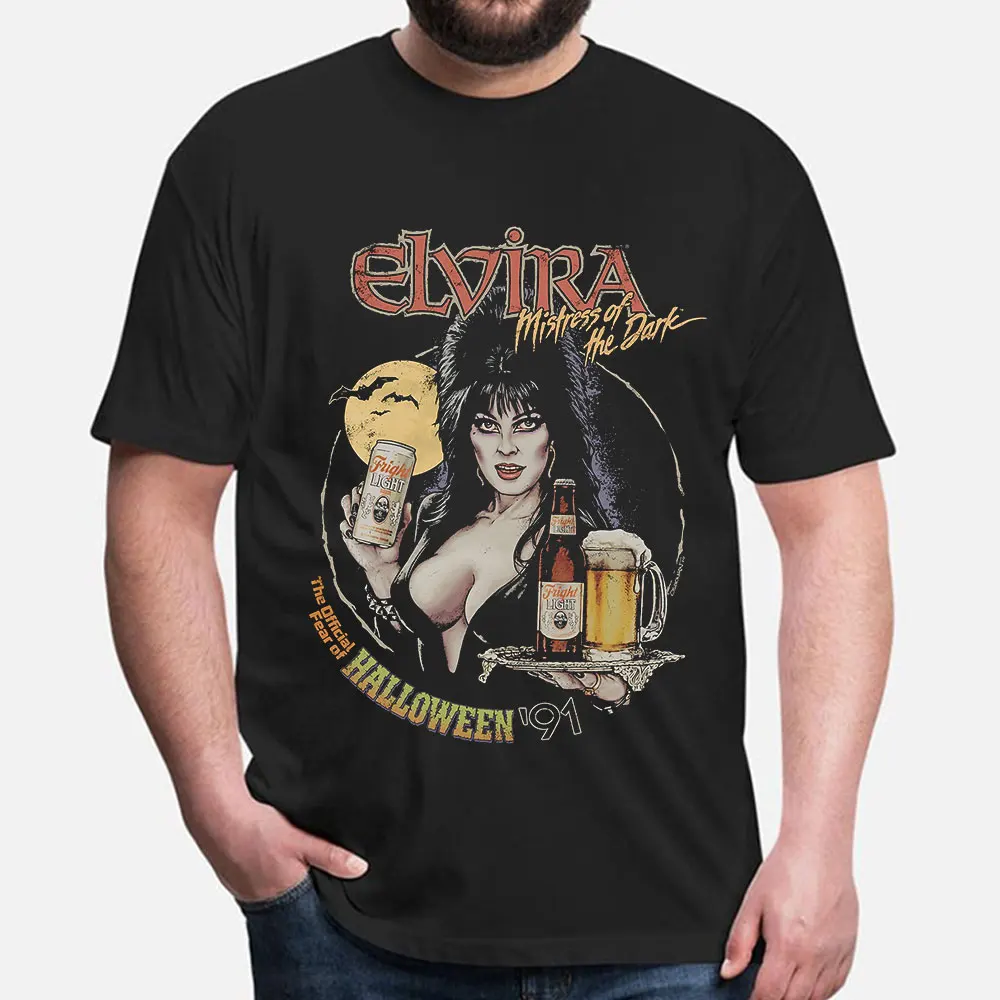 

What's on Tonight Retro horror Movie Elvira mistress of the dark Scary Halloween gift T shirt Short Sleeve Graphic Clothes